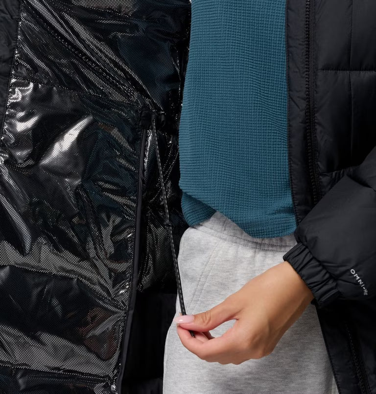COLUMBIA Women's Pike Lake III Long Hooded Puffer Jacket - Black