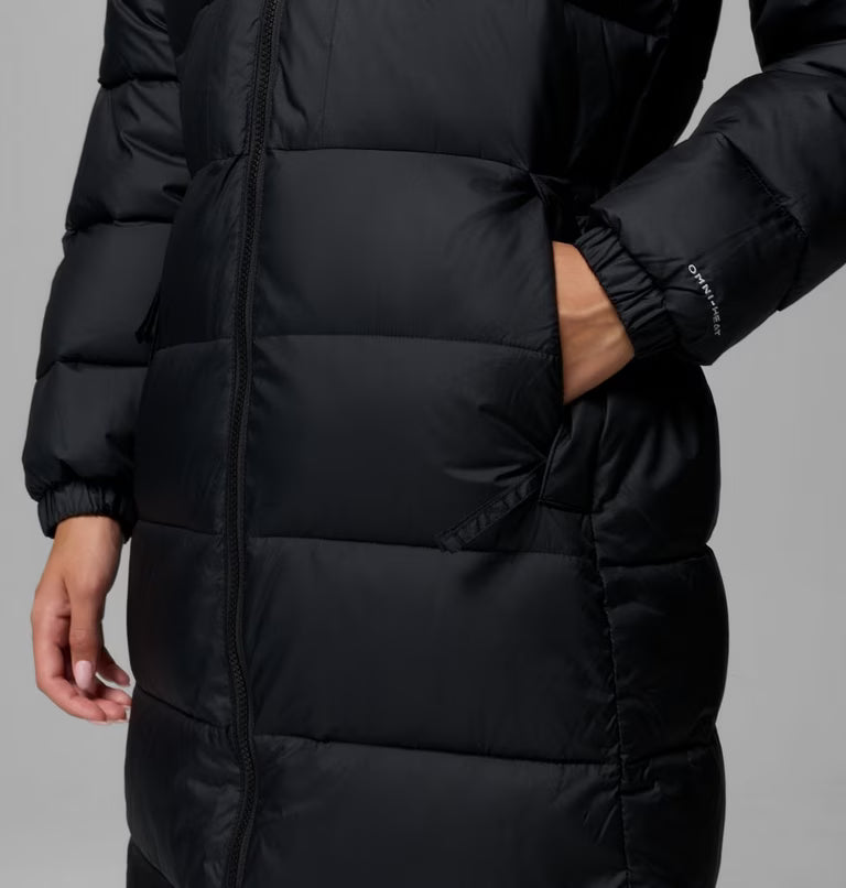 COLUMBIA Women's Pike Lake III Long Hooded Puffer Jacket - Black
