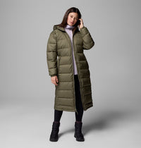 COLUMBIA Women's Pike Lake III Long Hooded Puffer Jacket - Green