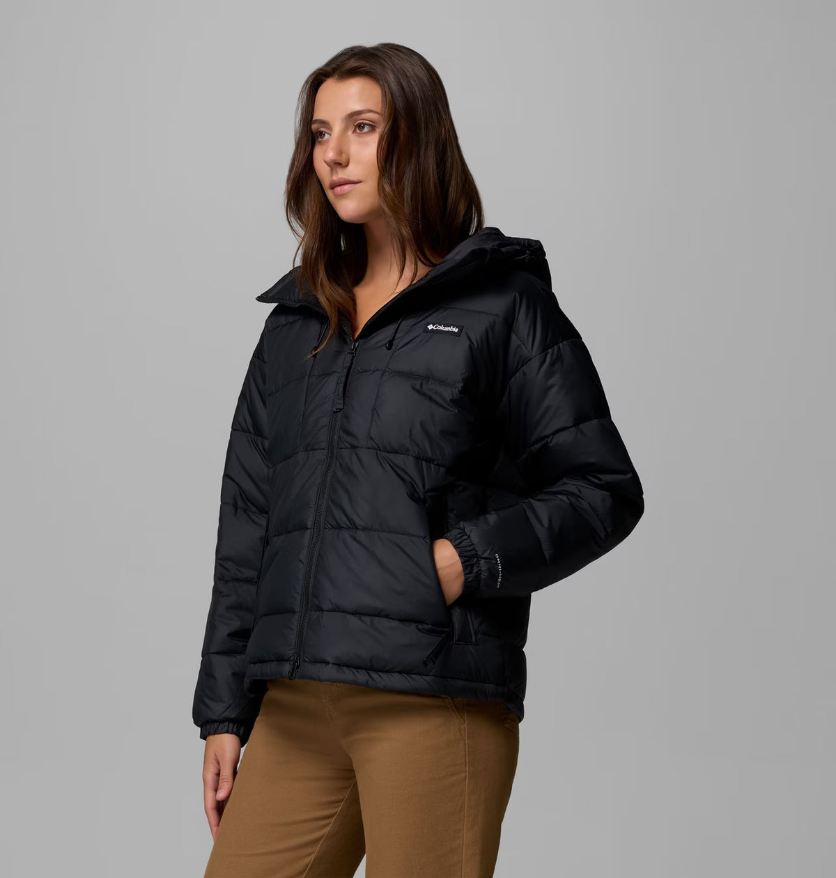 COLUMBIA Women's Pike Lake III Hooded Puffer Jacket - Black