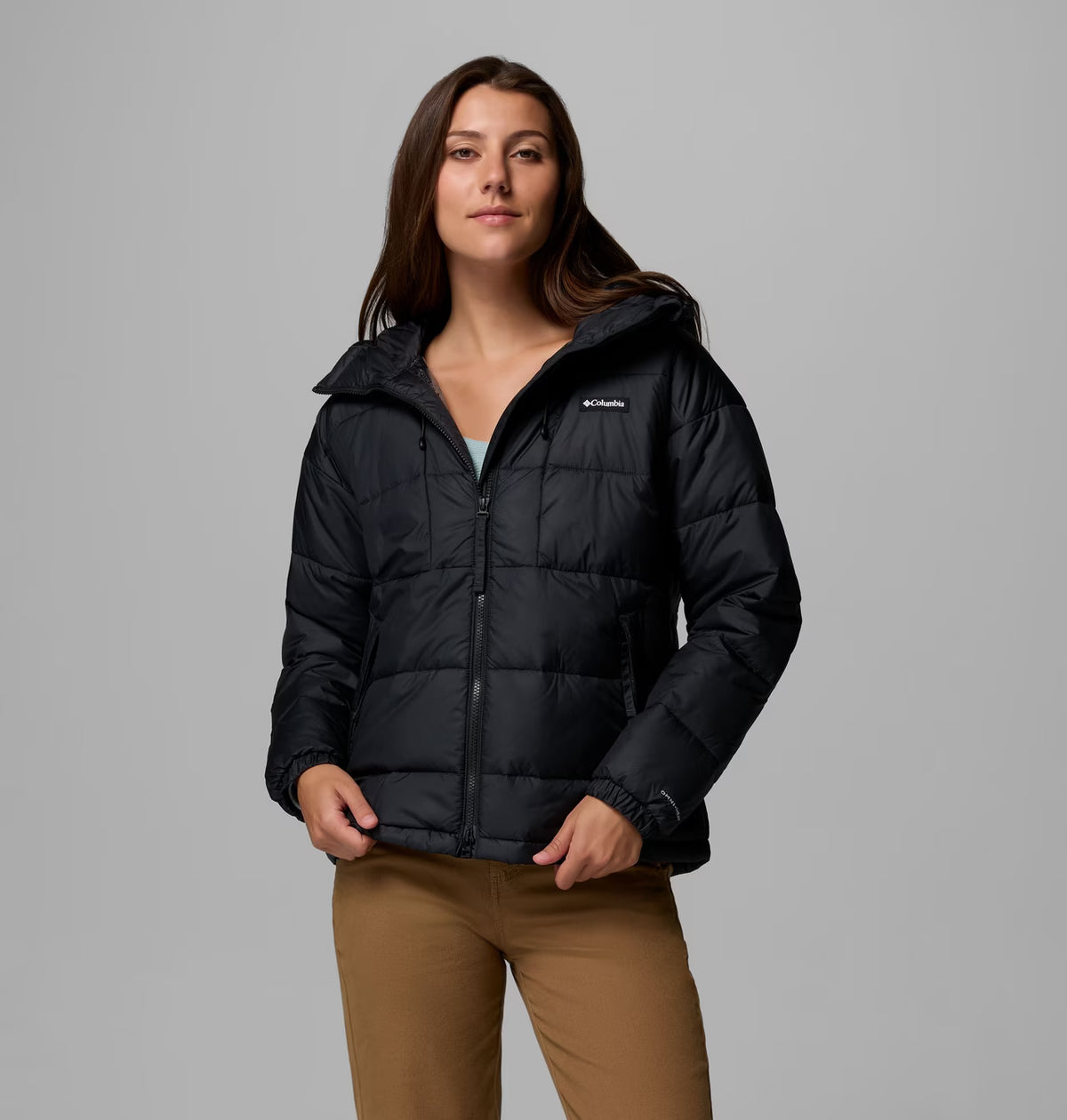 COLUMBIA Women's Pike Lake III Hooded Puffer Jacket - Black