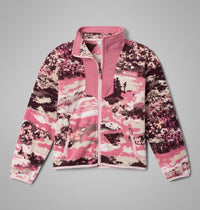 COLUMBIA Girl's Sequoia Grove Printed Fleece Jacket - Pink