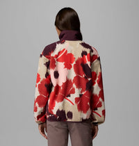 COLUMBIA Women's Sequoia Grove Printed Half Zip Fleece - Red