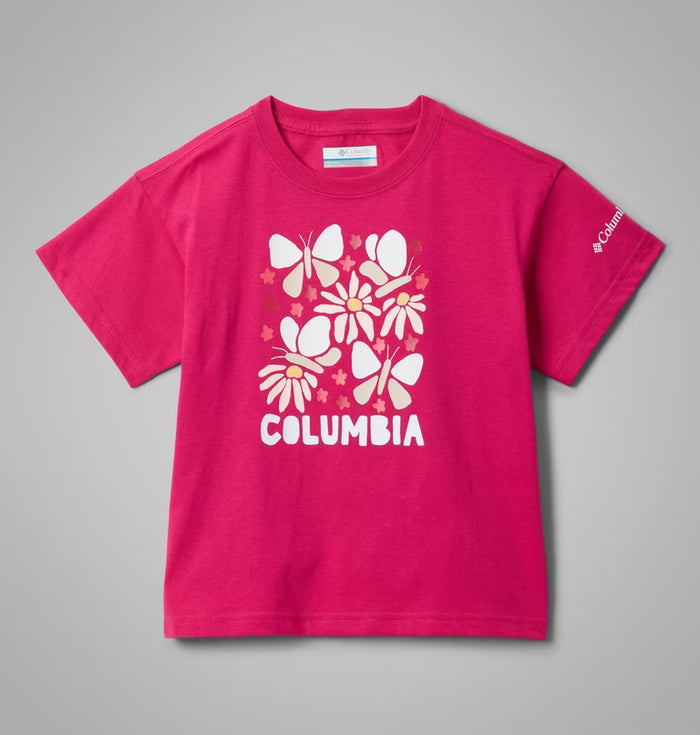 COLUMBIA Girls' Mission Lake II Organic Cotton T-Shirt - Pink