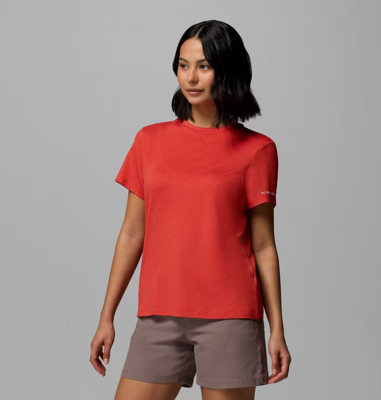 COLUMBIA Women's Parsons Point Technical T-Shirt - Red