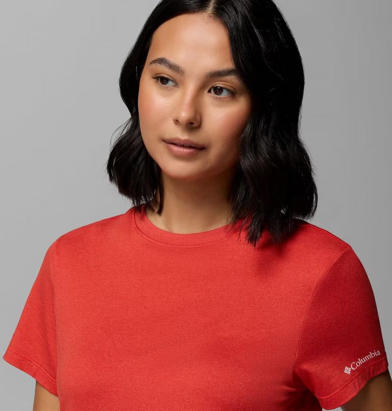 COLUMBIA Women's Parsons Point Technical T-Shirt - Red