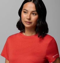 COLUMBIA Women's Parsons Point Technical T-Shirt - Red