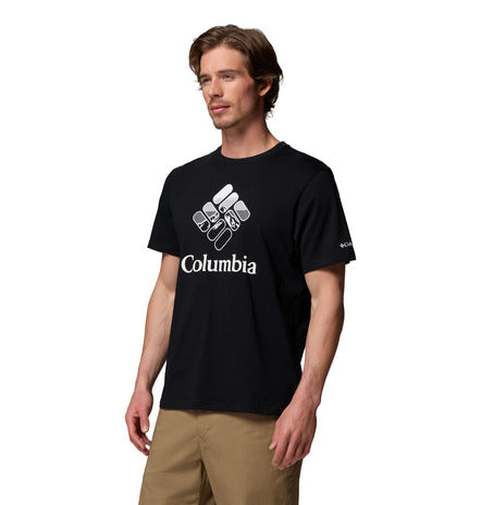 COLUMBIA Men's CSC Seasonal Graphic Tee - Black