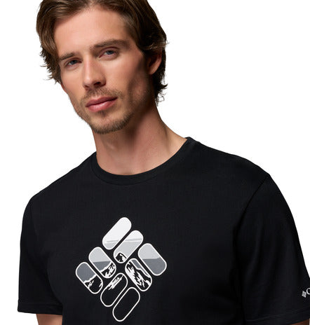COLUMBIA Men's CSC Seasonal Graphic Tee - Black