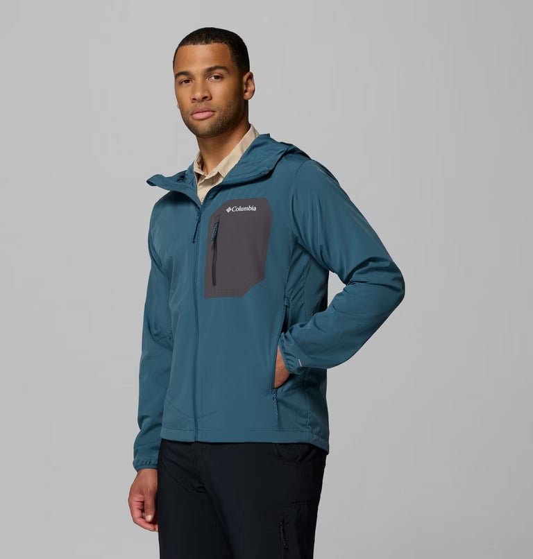COLUMBIA Men's Tall Heights III Hooded Softshell Jacket - Everblue