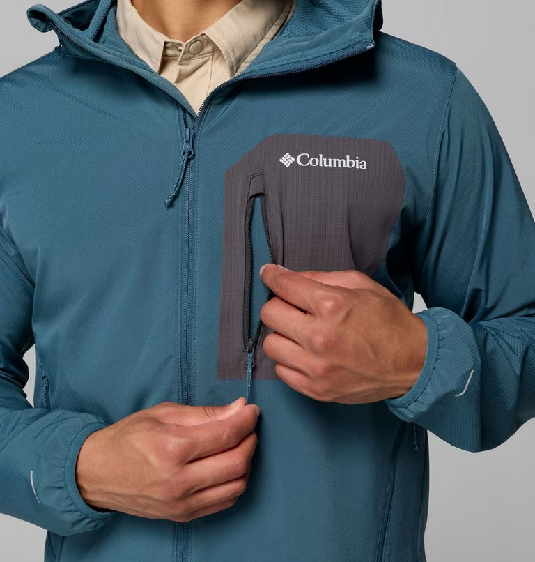 COLUMBIA Men's Tall Heights III Hooded Softshell Jacket - Everblue