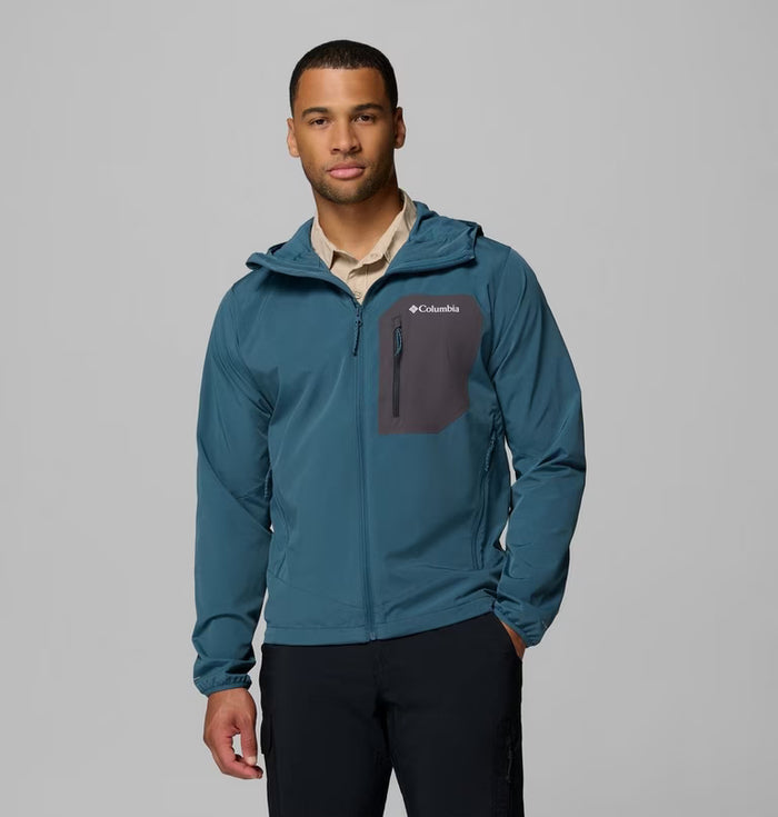 COLUMBIA Men's Tall Heights III Hooded Softshell Jacket - Everblue