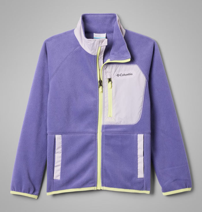 COLUMBIA Girl's Fast Trek Recycled Fleece Jacket - Purple