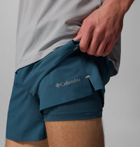 COLUMBIA Men's Stealth Spring Lined Trail Running Short - Everblue