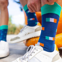 SWOLE PANDA Irish Flag Sock - Blue