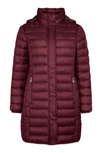 FRANDSEN Quilted Coat - Wine