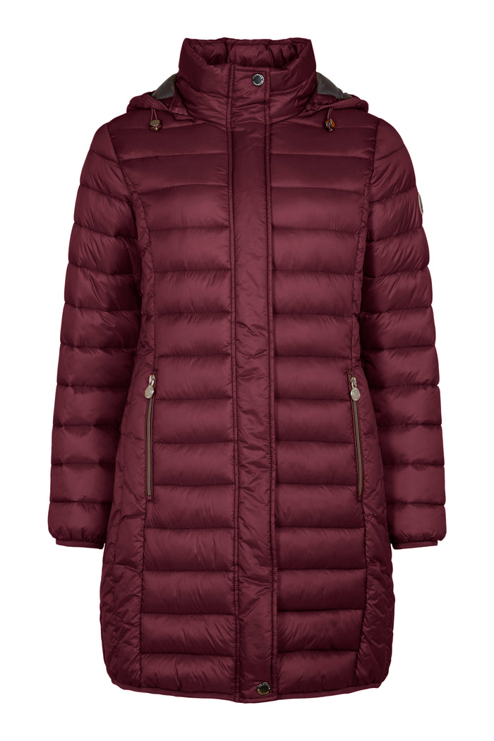FRANDSEN Quilted Coat - Wine