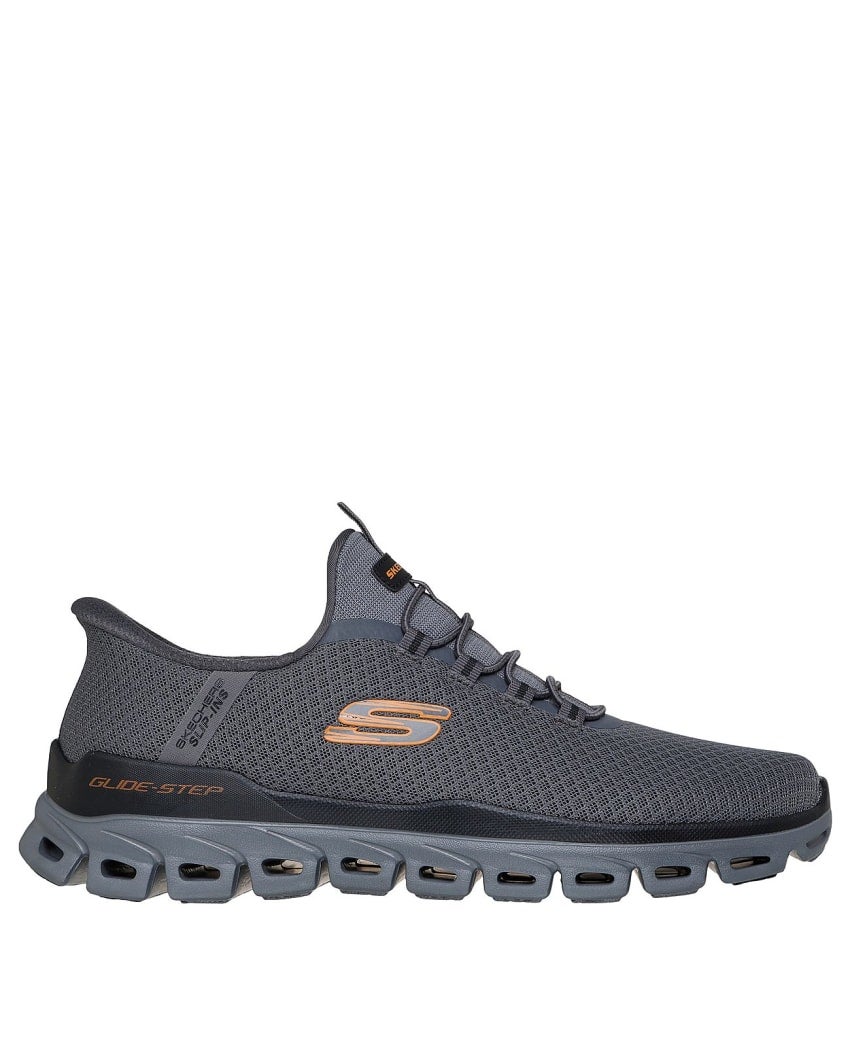 SKECHERS Men's Slip-ins: Glide-Step - Noxus Shoes - Grey | 233010