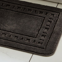 CATHERINE LANSFIELD Armoni Bath and Pedestal Mat Set - Charcoal