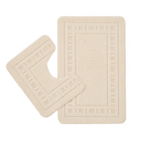CATHERINE LANSFIELD Armoni Bath and Pedestal Mat Set - Cream
