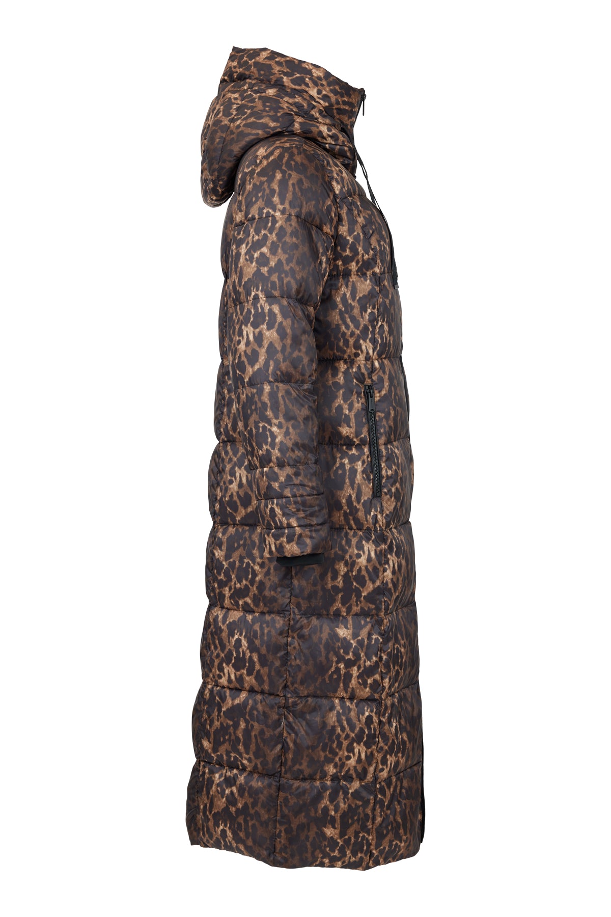 NORMANN Longline Animal Print Padded Coat