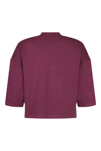 SUNDAY 3/4 Sleeve FZ Jacket - Plum