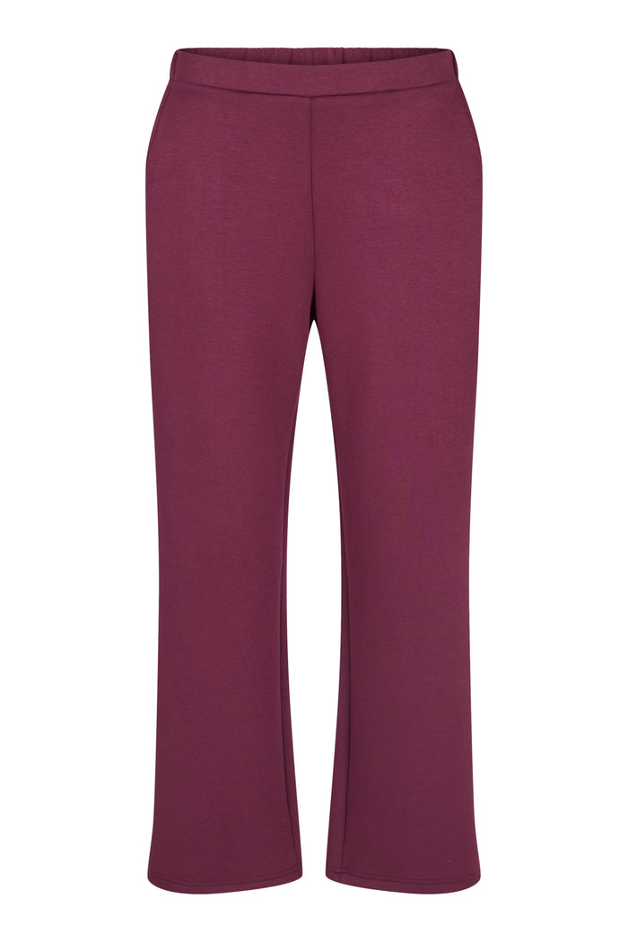 Sunday Wide Leg Trouser - Plum