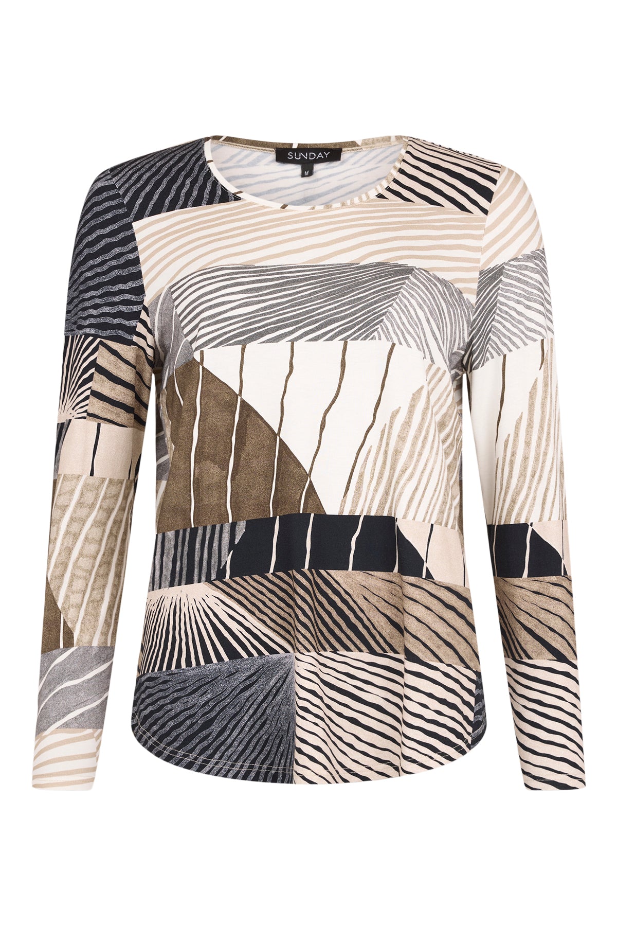 Sunday Printed Top - Brown Print