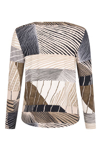 Sunday Printed Top - Brown Print