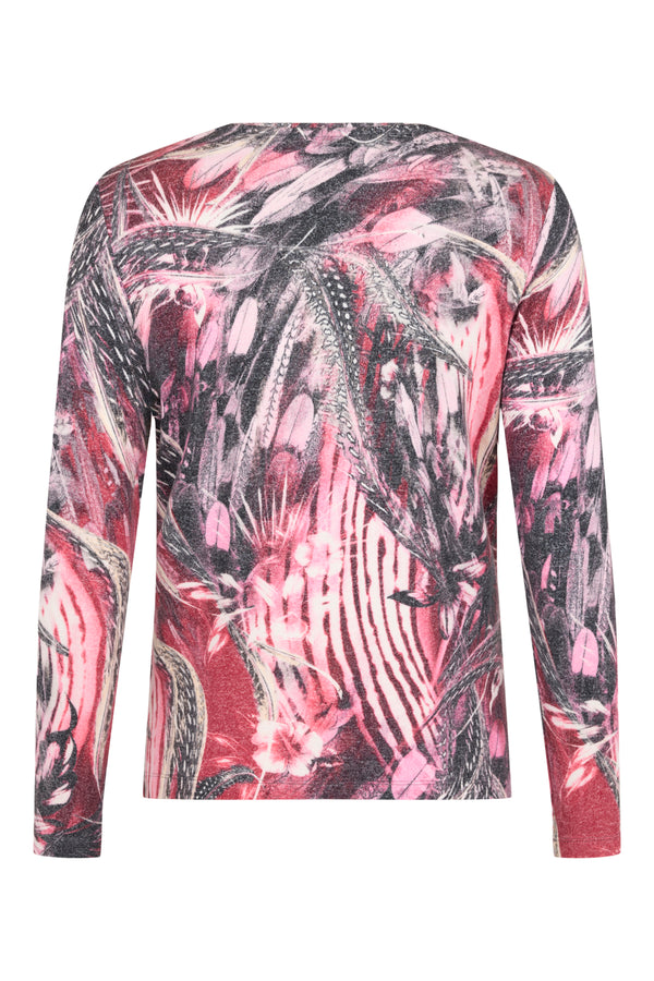 Sunday Printed Top - Plum Print
