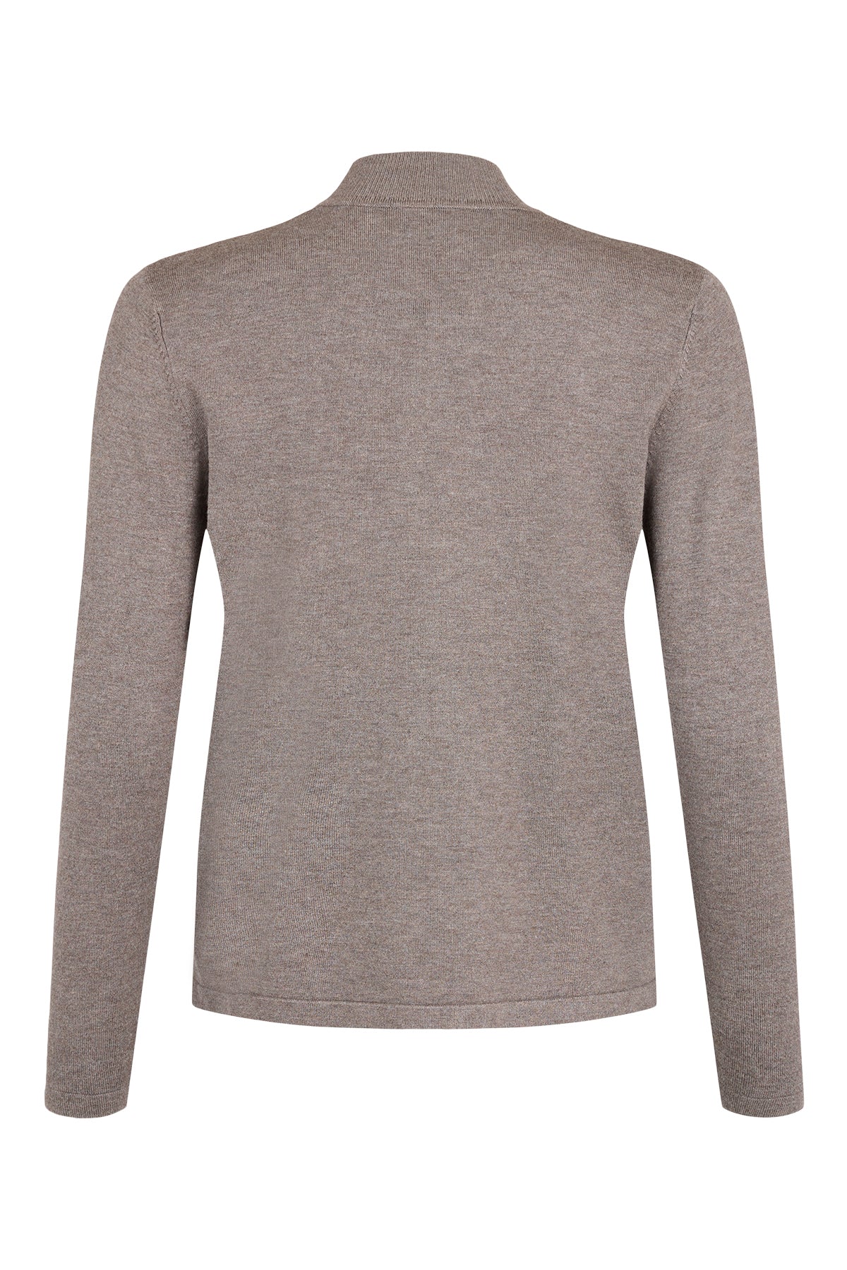 SUNDAY Tie-Neck Fine Knit Jumper – Taupe