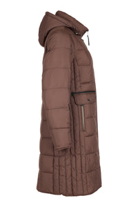 NORMANN Padded Quilted Winter Coat - Brown