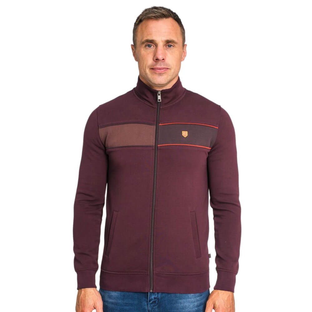 XV KINGS by Tommy Bowe Men's Hopefield Track Jacket - Merlot