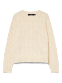 VERO MODA Aries Long Sleeve O-Neck- Birch