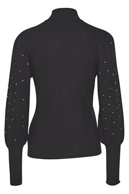 ICHI : Roll Neck Sweater - Black