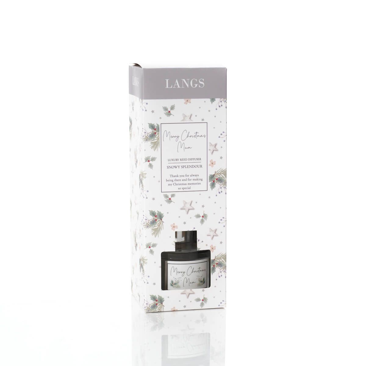 LANGS Merry Christmas Mum Snowy Splendour Diffuser - 100ml