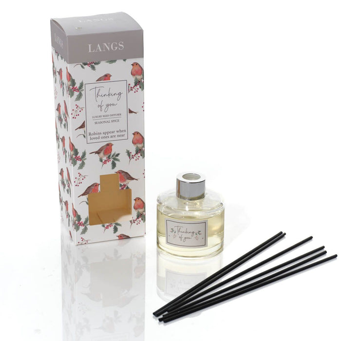 LANGS Christmas Robin Seasonal Spice Diffuser - 100ml