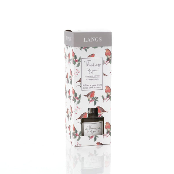 LANGS Christmas Robin Seasonal Spice Diffuser - 100ml