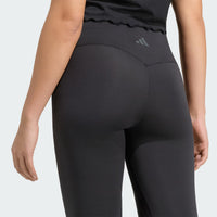 ADIDAS Women's 3-Stripes Studio All Me Flare X-Over Leggings - Black