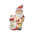 LED Santa with Baubles Christmas Decoration 40cm