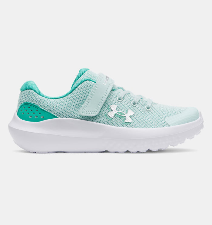 UNDER ARMOUR Girls' PS Surge 4 Running Shoes - Mint | 3027109 703