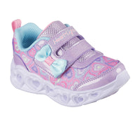 SKECHERS Heart Lights - Boogie Land Infant Girl's Trainers - Lavender