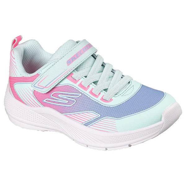 SKECHERS Microspec Advance - Oasis Point Girl's Trainers - Mint | 303657L
