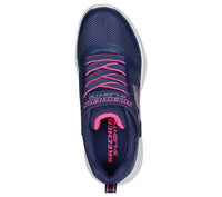 SKECHERS Girl's Sola Glow Trainers - Navy | 303715L