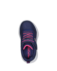 SKECHERS Girl's S-Lights Sola Glow Infant Trainers - Navy | 303715N