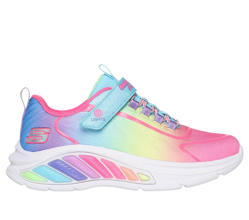 SKECHERS Light Ups Girls Rainbow Cruisers Runners – The Cope