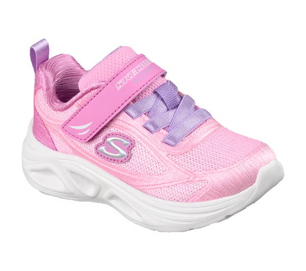SKECHERS S-Lights Sola Glow 2.0 - Dazzle Steps Infant Girl's Trainers - Pink | 303729N