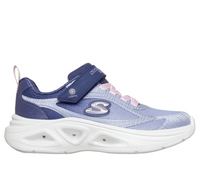 SKECHERS S-Lights Sola Glow 2.0 - Dazzle Steps Girl's Trainers - Navy/Pink | 303729L