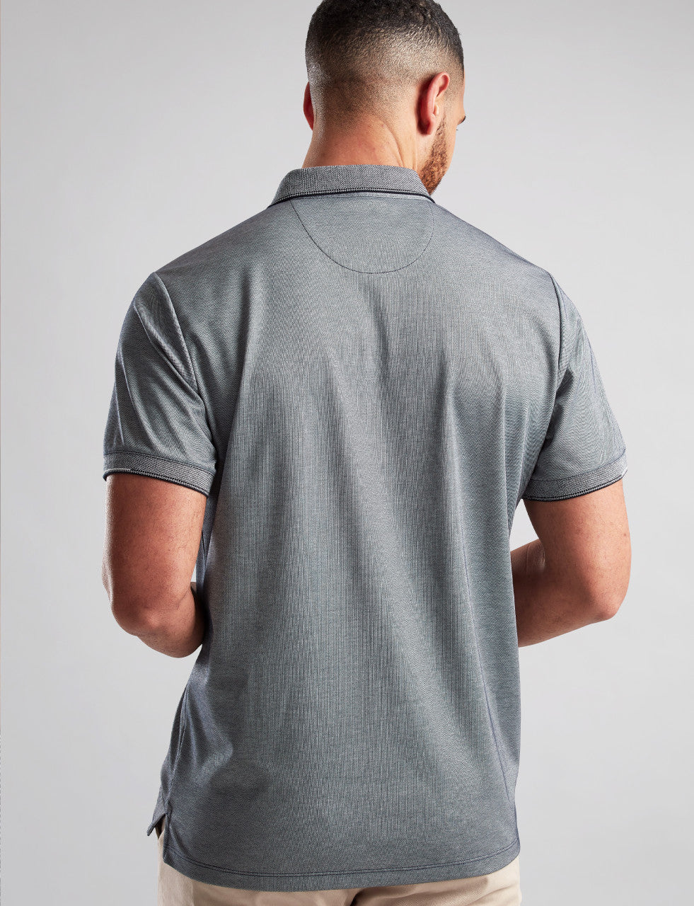 VEDONEIRE Men's Polo Shirt With Chest Pocket - Navy