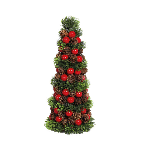 Christmas Cone Berry Tree 38cm